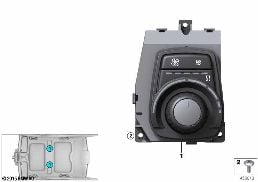 Dispositivo mando climatizador posterior diagram for BMW 7 Series G12 725Ld