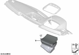 HEAD-UP DISPLAY diagram for BMW 5 Series G30 530eX