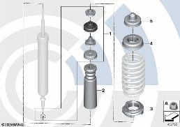 REPAIR KIT FOR SUPPORT BEARING diagram for BMW X1 E84 18d