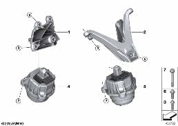 Motor askısı diagram for BMW 5 Series F90 M5 LCI M5 CS