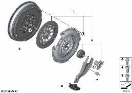 MECHANICAL CLUTCH diagram for BMW X2 F39 18dX