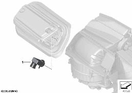 SENSOR F. AUC diagram for BMW 6 Series G32 GT 630i