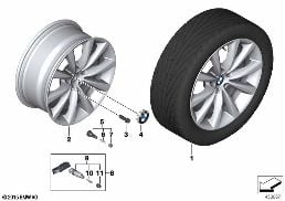 BMW LA WHEEL V-SPOKE 642 - 18''