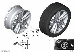 BMW LA WHEEL DOUBLE SPOKE 630 - 19''