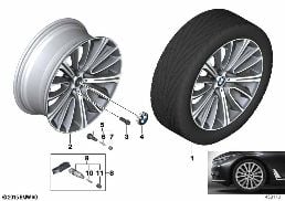BMW LA WHEEL V-SPOKE 628 - 20''