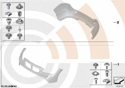 INSTALLATION KIT, BUMPER diagram for BMW X1 E84 20i