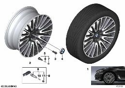 BMW LA WHEEL V-SPOKE 629 - 21''