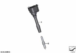 IGNITION COIL/SPARK PLUG diagram for BMW 5 Series G60 Sedan 520i