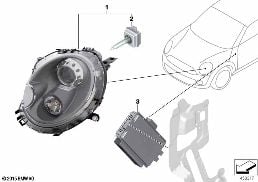RETROFIT KIT FOR 25 W XENON HEADLIGHT
