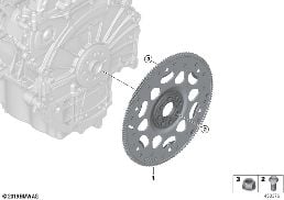 FLYWHEEL AUTOMATIC diagram for BMW i8 I12 LCI i8