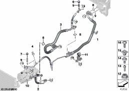 COOLANT LINES diagram for BMW 7 Series G12 M760LiX
