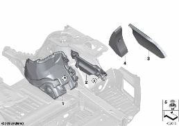 SOUND INSULATING REAR diagram for BMW 7 Series G12 750LdX