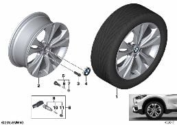 BMW LA WHEEL DOUBLE SPOKE 578 - 18