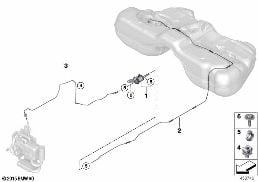 FUEL SUPPLY/PUMP/TUBING diagram for BMW 6 Series G32 GT 630i