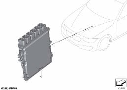 BASIC COTROL UNIT DME diagram for BMW 3 Series F30 LCI 330i