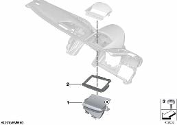 HEAD-UP DISPLAY diagram for BMW X1 F48 LCI 20d