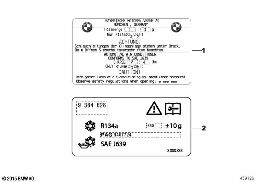 LABEL, COOLANT diagram for BMW 7 Series F04 Hybrid Hybrid 7L