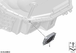 HIGH-VOLTAGE BATTERY VENT UNIT diagram for BMW 5 Series G38 530Le