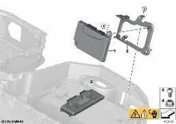 Regeleenheden hoogvoltage accueenheid diagram for BMW 5 Series G30 530e