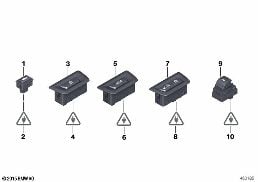 SWITCH FOR LOCKING SYSTEMS diagram for BMW X3 F25 28iX