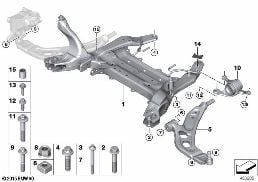 FRONT AXLE SUPPORT/WISHBONE