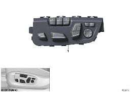 SEAT ADJUST.SWITCH MEM.FRONT PASSENGER diagram for BMW X5 F15 30dX