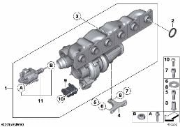 TURBOCHARGER diagram for BMW 1 Series F21 M135i