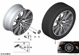 BMW LM WHEEL V-SPOKE 649I - 20
