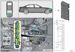 Zintegrowany moduł zasilania Z11 diagram for BMW 7 Series G70 740iX