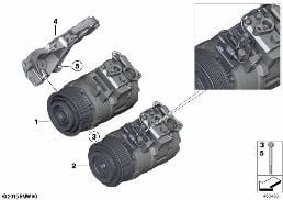 RP A/C COMPRESSOR diagram for BMW 2 Series F22 M235i