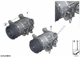 RP A/C COMPRESSOR diagram for BMW 3 Series F31 335dX