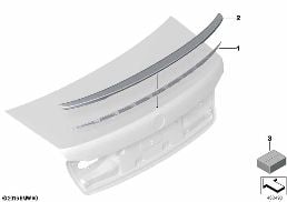 M REAR SPOILER diagram for BMW 7 Series G12 725Ld