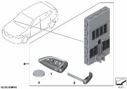 無線リモート コントロール diagram for BMW X2 F39 20iX