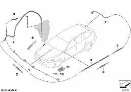 零件 车窗清洗装置 diagram for BMW 5 Series F10 LCI 530dX