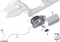 FILL-IN FLAP diagram for BMW 3 Series F34 GT LCI 330i