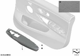 INDIVIDUAL ARMREST, LEATHER, FRONT diagram for BMW 4 Series F36 Gran Coupé 428i