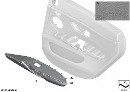 INDIVIDUAL ARMREST, LEATHER, REAR diagram for BMW 4 Series F36 Gran Coupé 428i