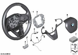 STEERING WHEEL, WOOD, AIRBAG