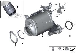 CATALYSER/DIESEL PARTICULATE FILTER
