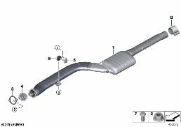 CATALYTIC CONVERTER/FRONT SILENCER