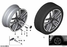 MINI LA WHEEL JCW COURSE SPOKE 523 - 19