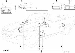 AUDIO-SYSTEM WITH CD-CHANGER diagram for BMW 3 Series E36 M3