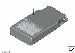 INDIVIDUAL ARMREST, REAR diagram for BMW 4 Series F36 Gran Coupé 428i