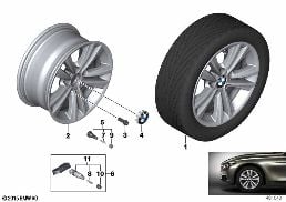 BMW LA WHEEL V-SPOKE 656 - 16