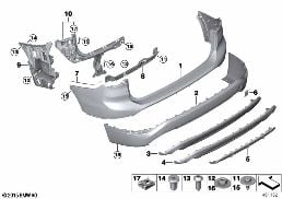 TRIM COVER, REAR