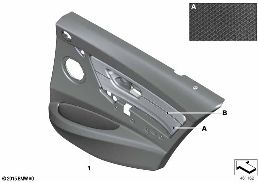 Individual Türverkleidung Leder hinten diagram for BMW 3 Series F80 M3 M3