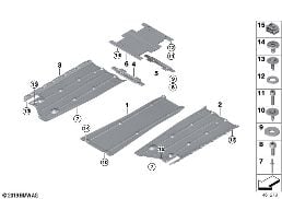 UNDERFLOOR COATING diagram for BMW i8 I12 i8