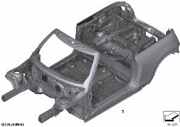 BODY SKELETON diagram for BMW MINI Cabrio F57 LCI JCW
