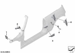 CAVITY SHIELDING, SIDE FRAME diagram for BMW MINI Cabrio F57 LCI JCW