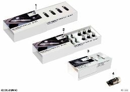 Pack d'éclairage intérieur à LED diagram for BMW 5 Series E39 525td
